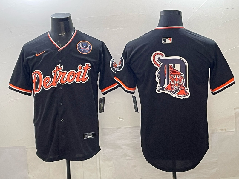 Men Detroit Tigers blank black Game Nike MLB Jersey14003->->MLB Jersey
